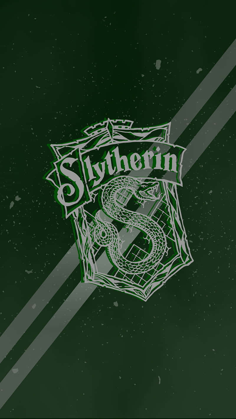 Cute Slytherin House Logo Drawing Background