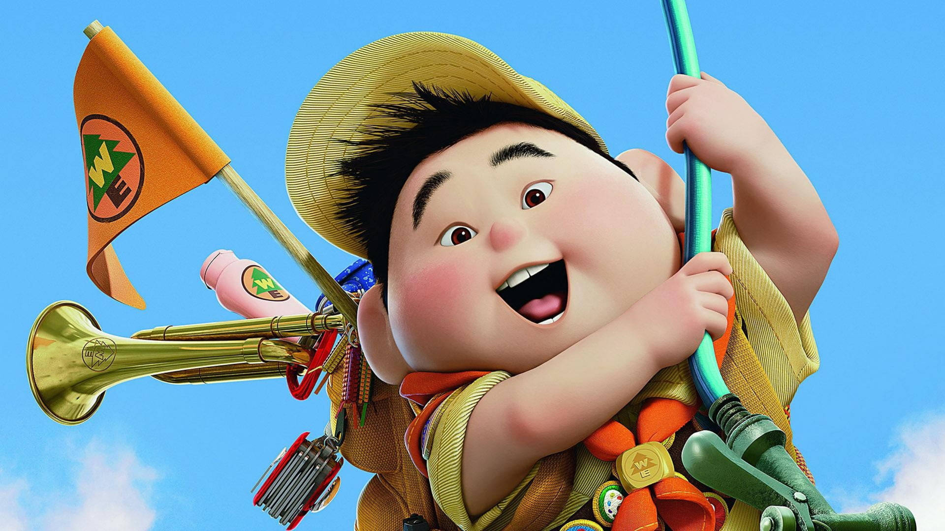 Cute Smile Russell From Up Background