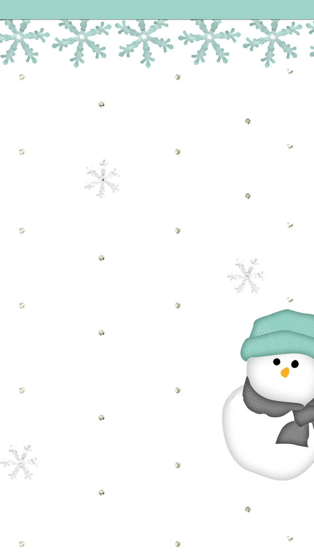 Cute Snow Christmas Artwork Background