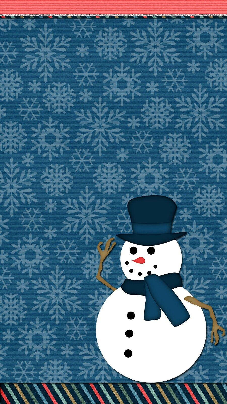 Cute Snow Man Iphone Background Background