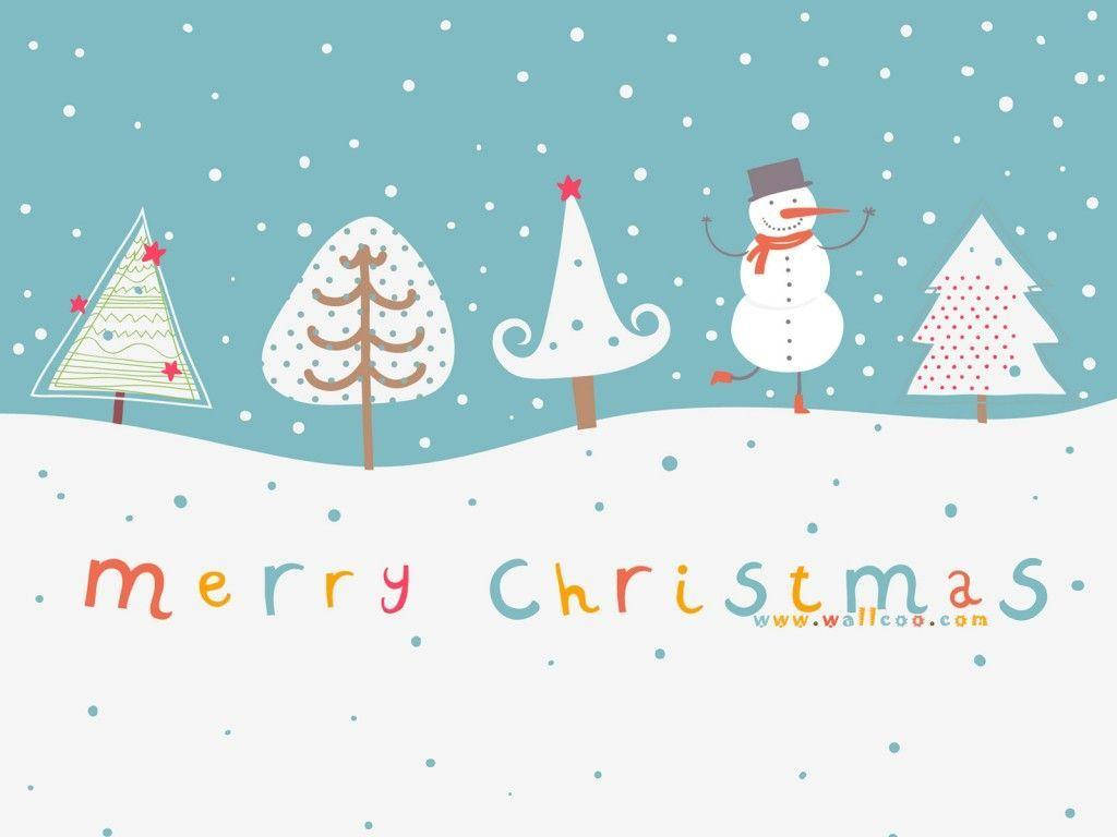 Cute Snow Merry Christmas Graphics Background