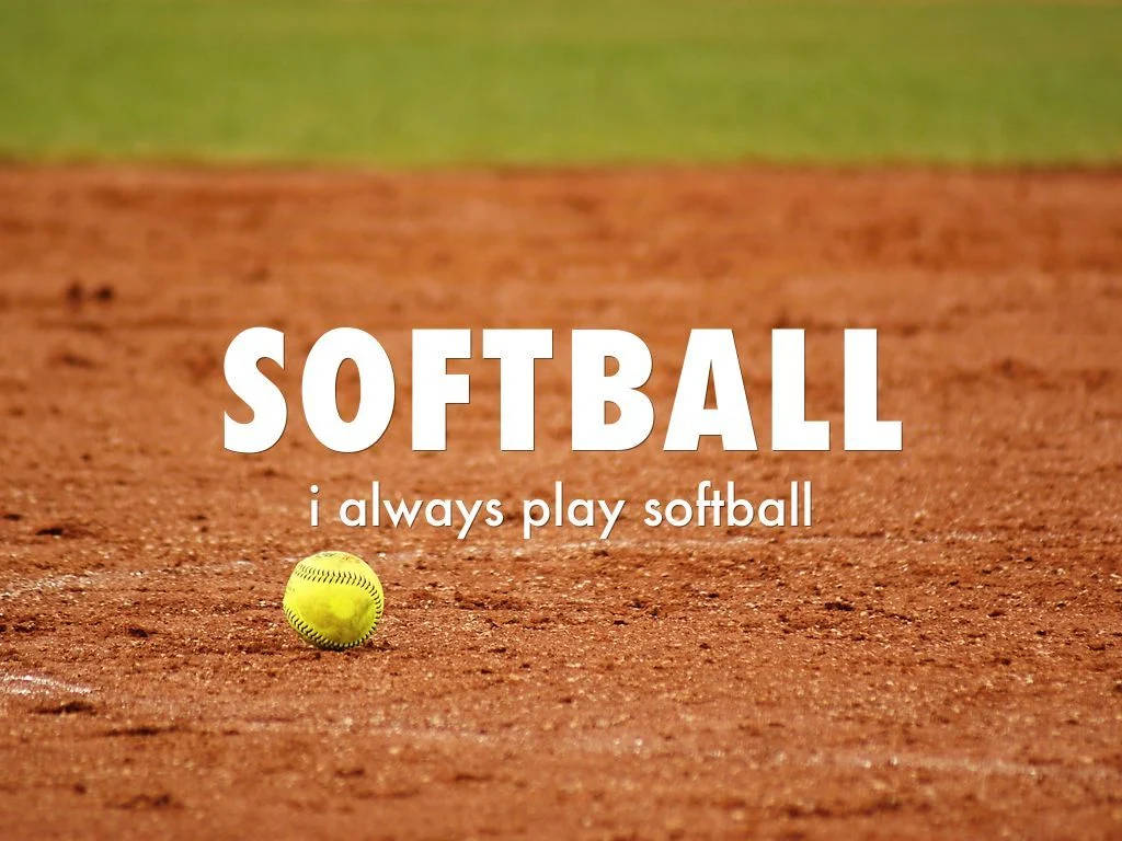 Cute Softball Poster Background