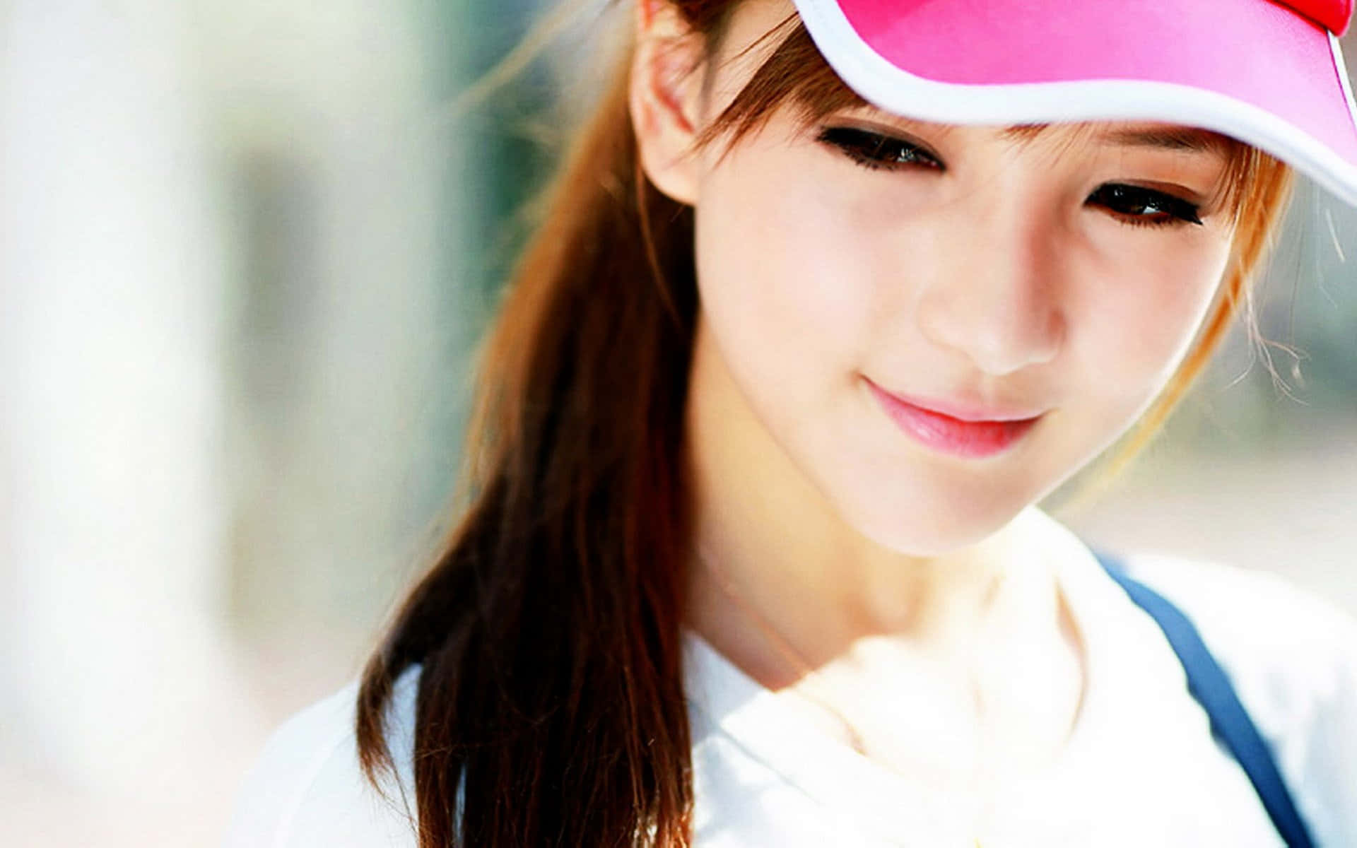 Cute Sporty Young Teenage Girl Background