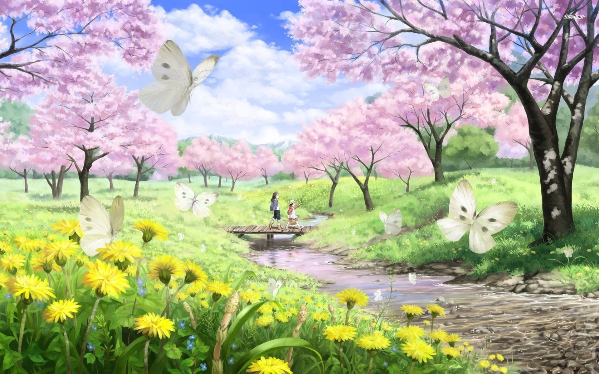 Cute Spring Anime Park