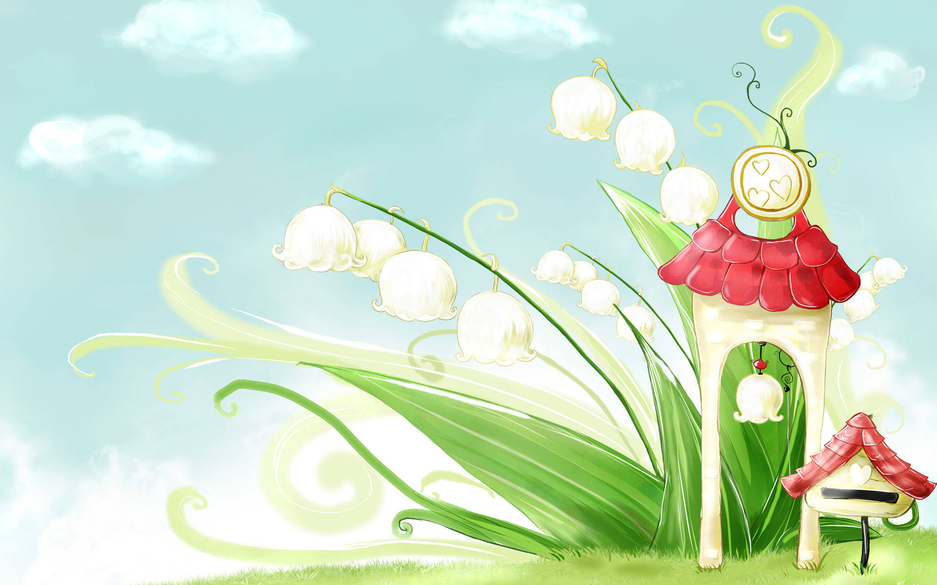 Cute Spring Lily Art