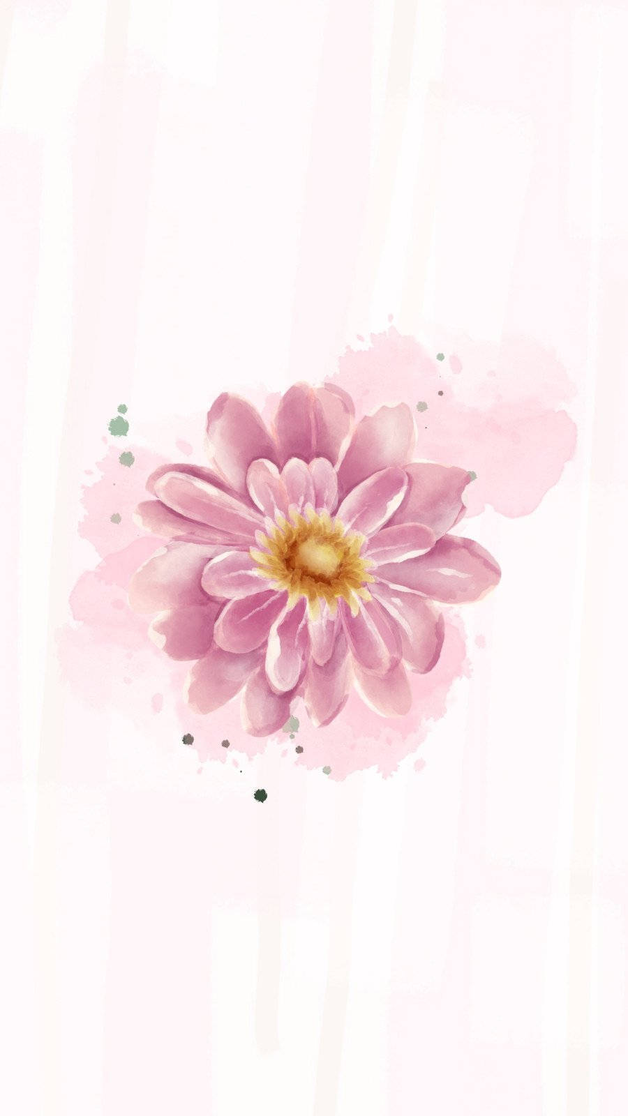 Cute Spring Phone Dahlia Flower Background