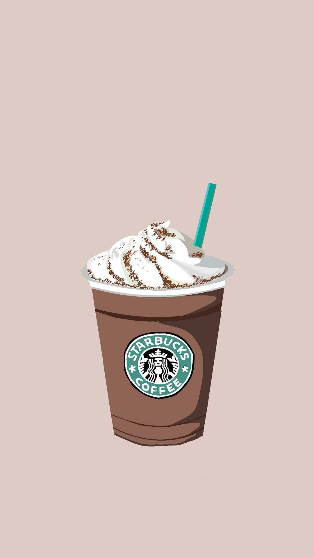 Cute Starbucks Chocolate Drink Background