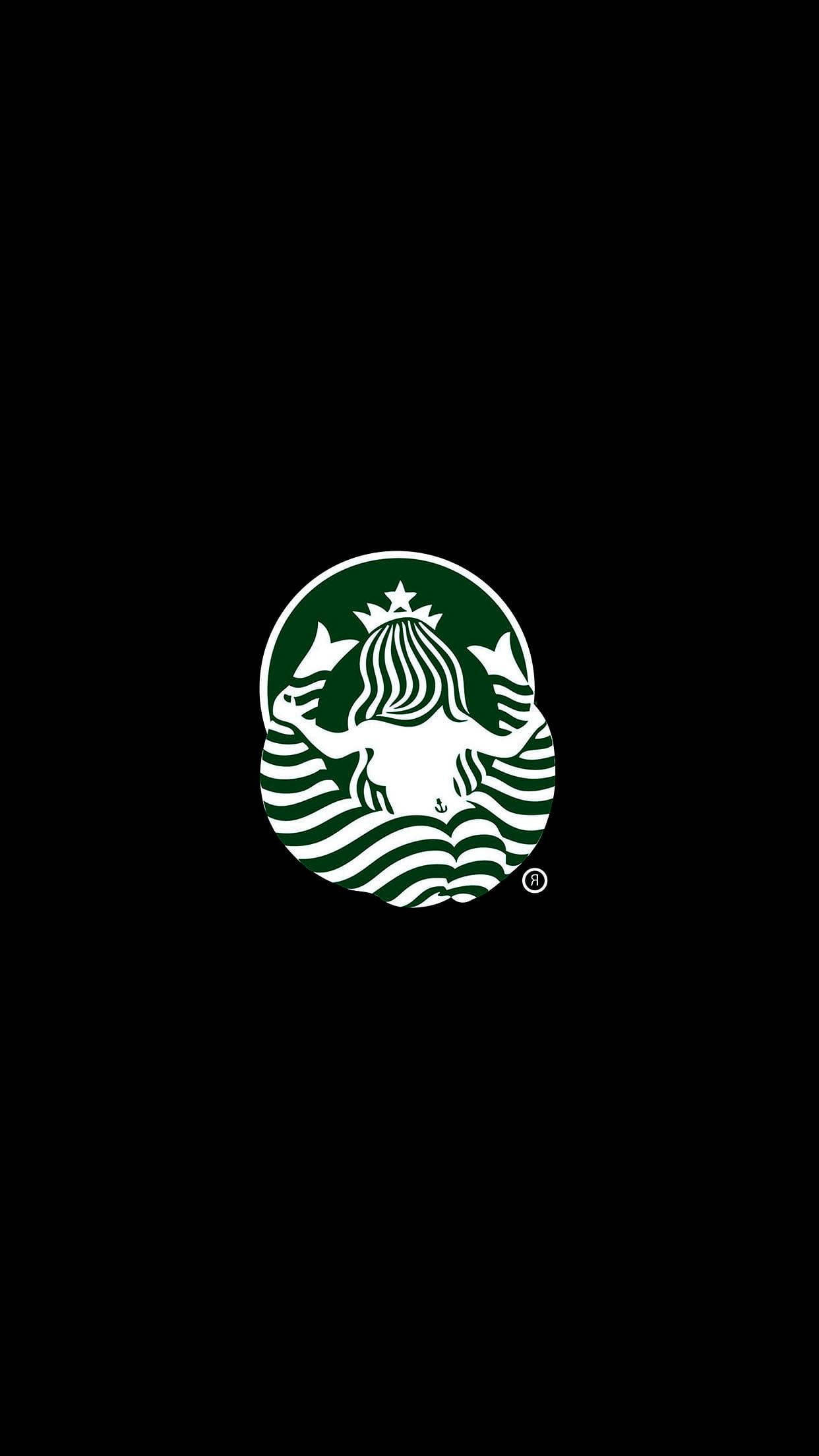 Cute Starbucks Logo Back View Background