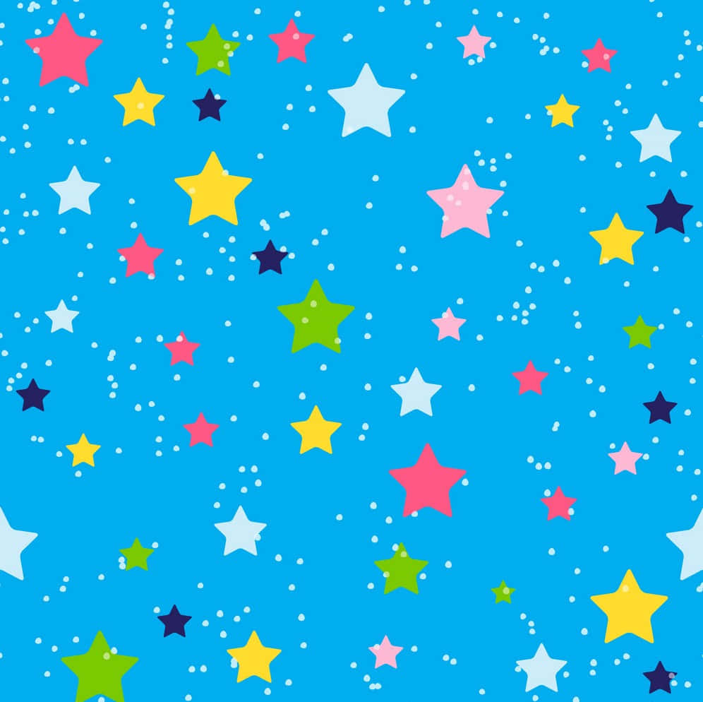 Cute Stars Seamless Patter Vector Art