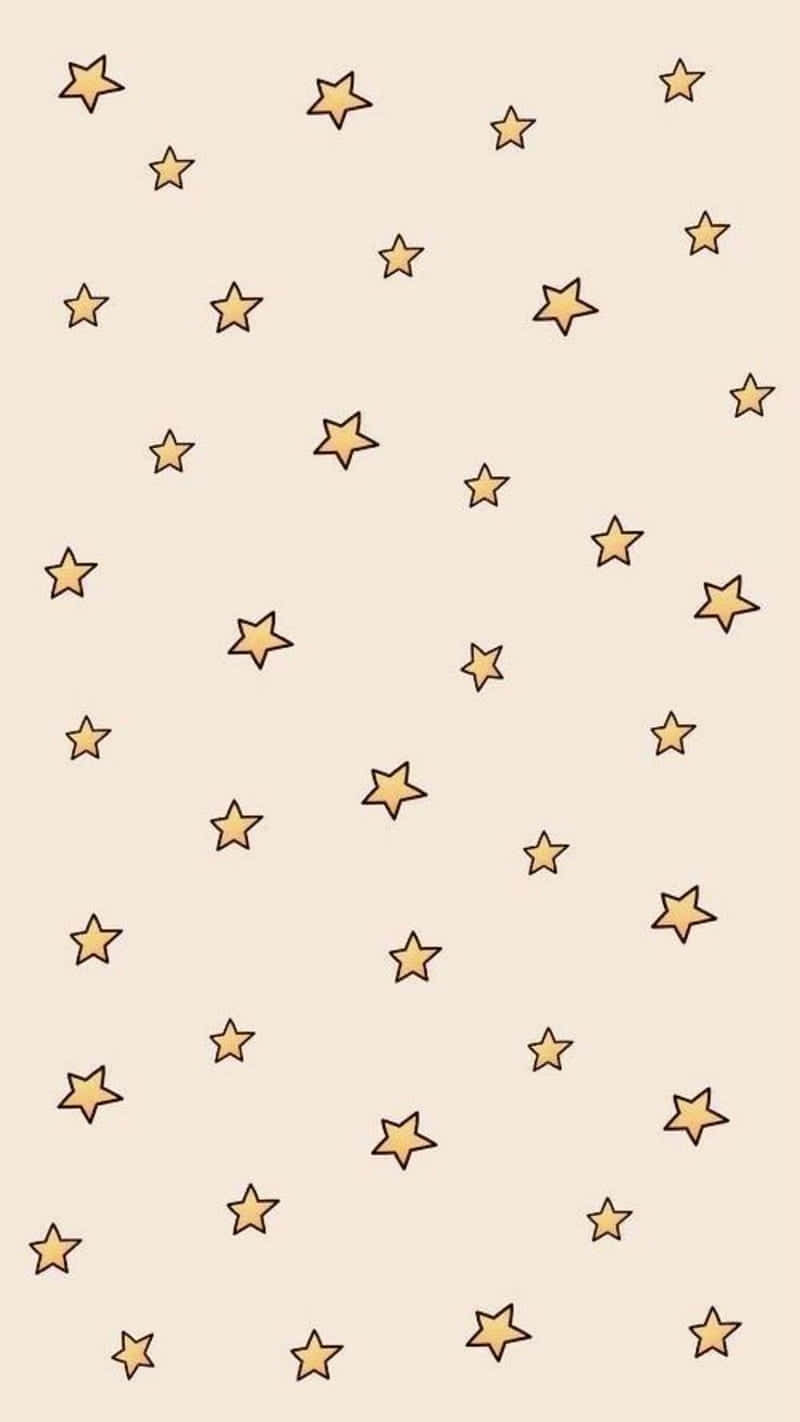 Cute Stars With Yellow And Black Illustration
