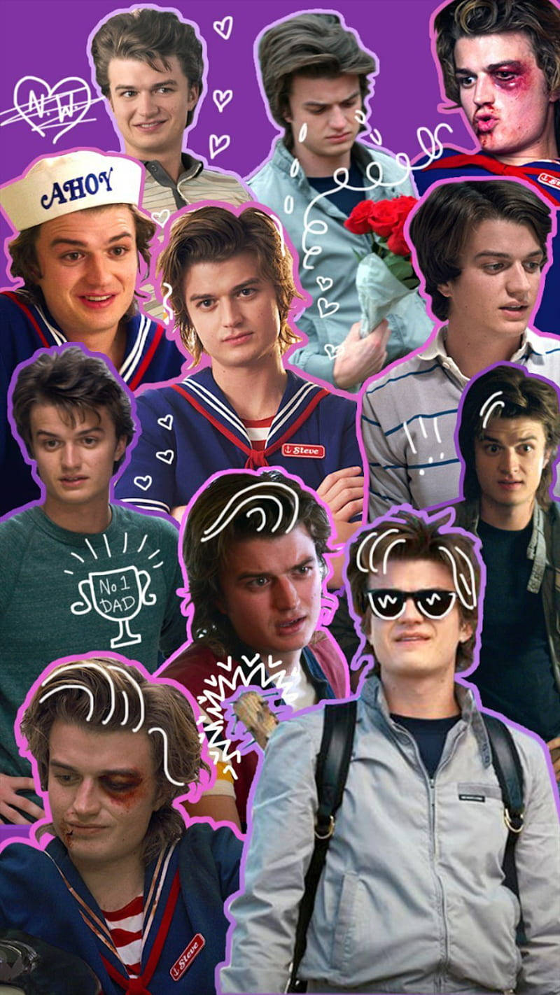 Cute Steve Collage Stranger Things Phone Background