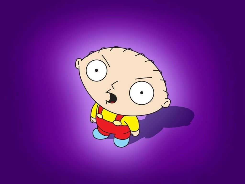 Cute Stewie Griffin Indigo Background