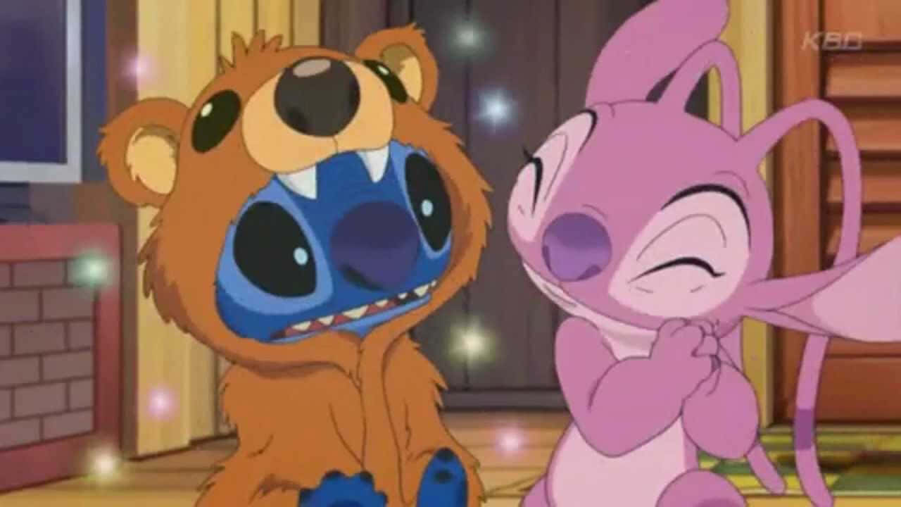 Cute Stitch And Angel Bear Costume