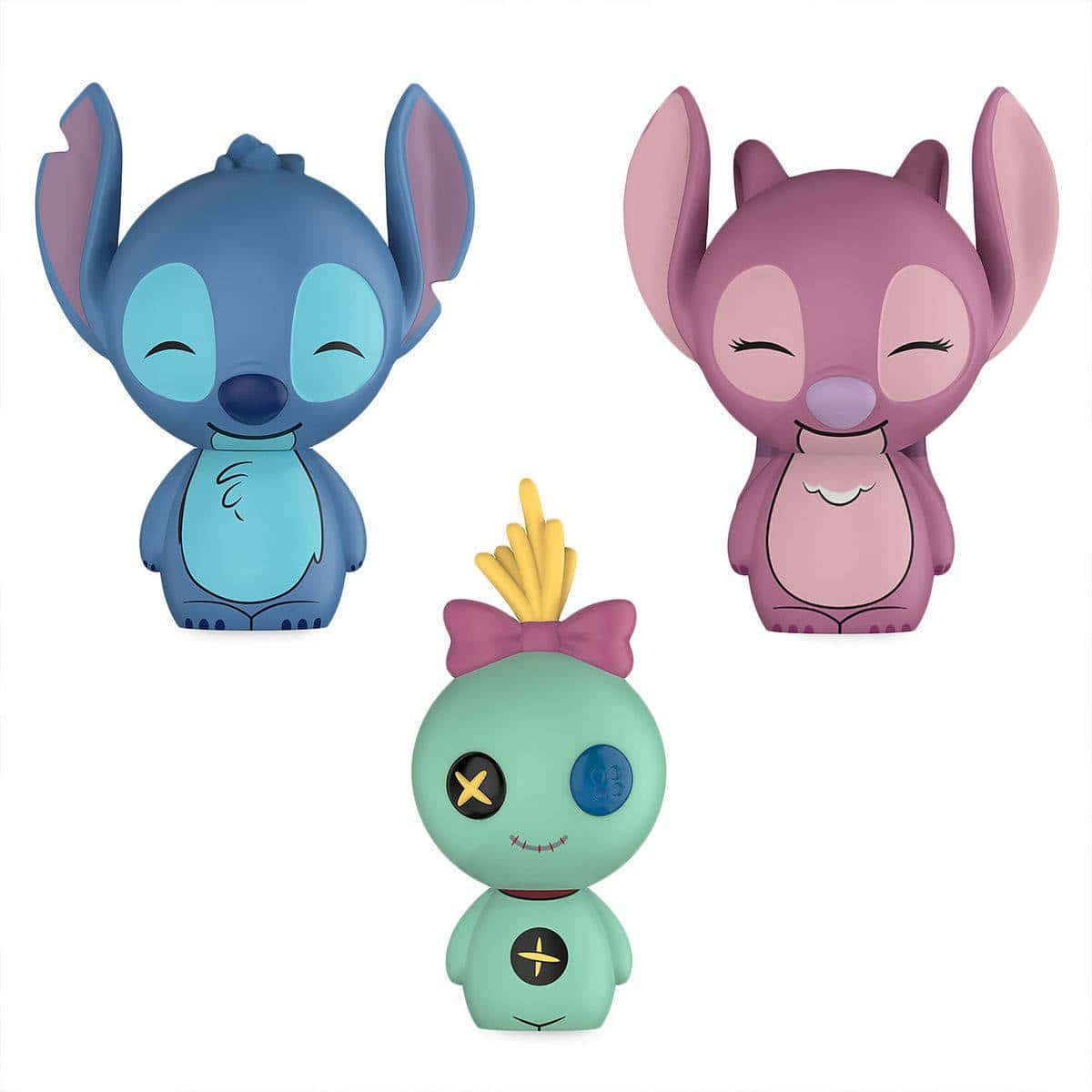 Cute Stitch And Angel Disney Action Figures