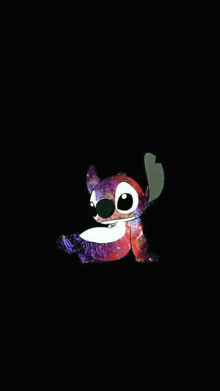 Cute Stitch Galaxy Background