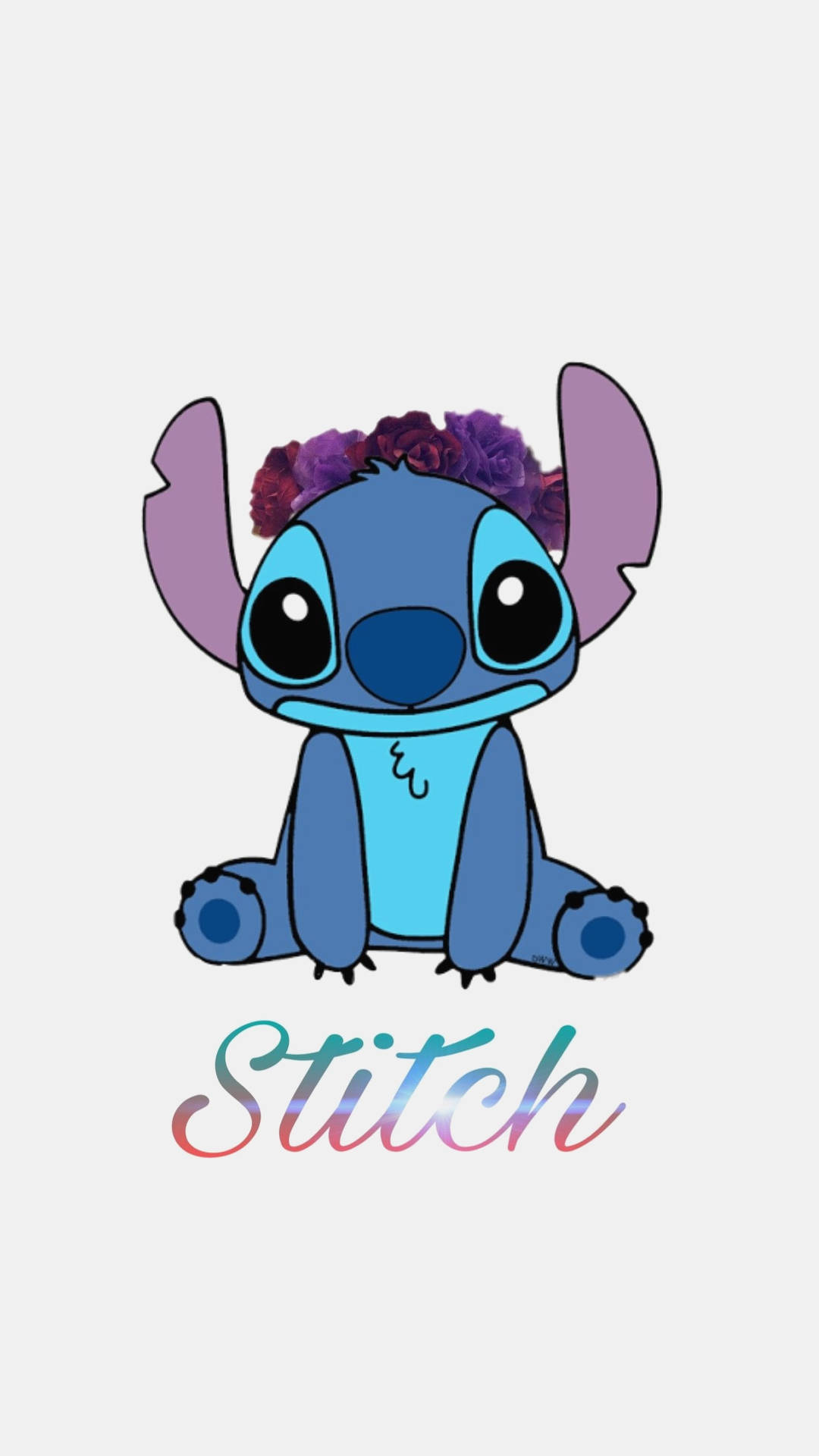 Cute Stitch Iphone X Cartoon Background