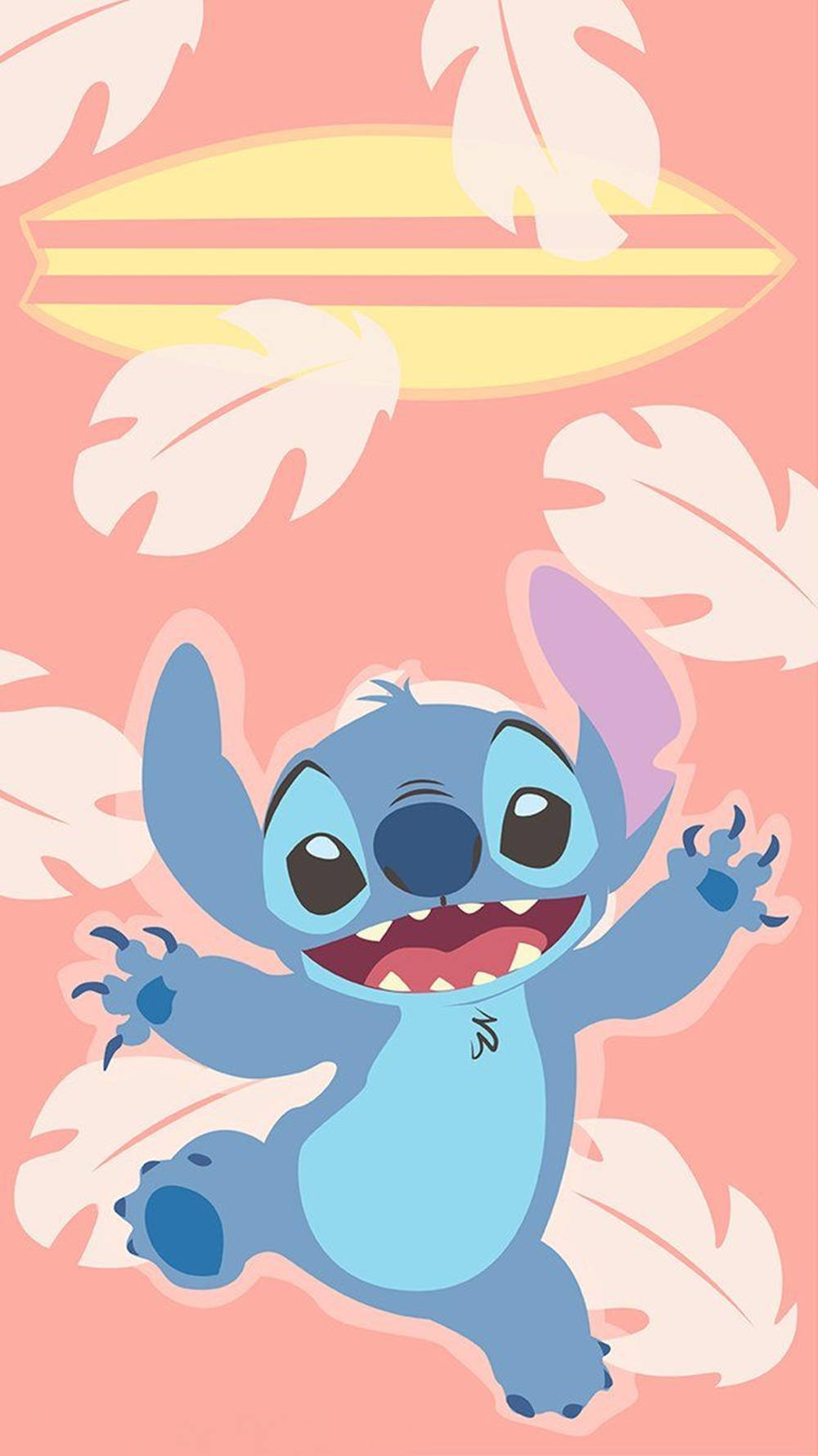 Cute Stitch Summer Theme Iphone Background