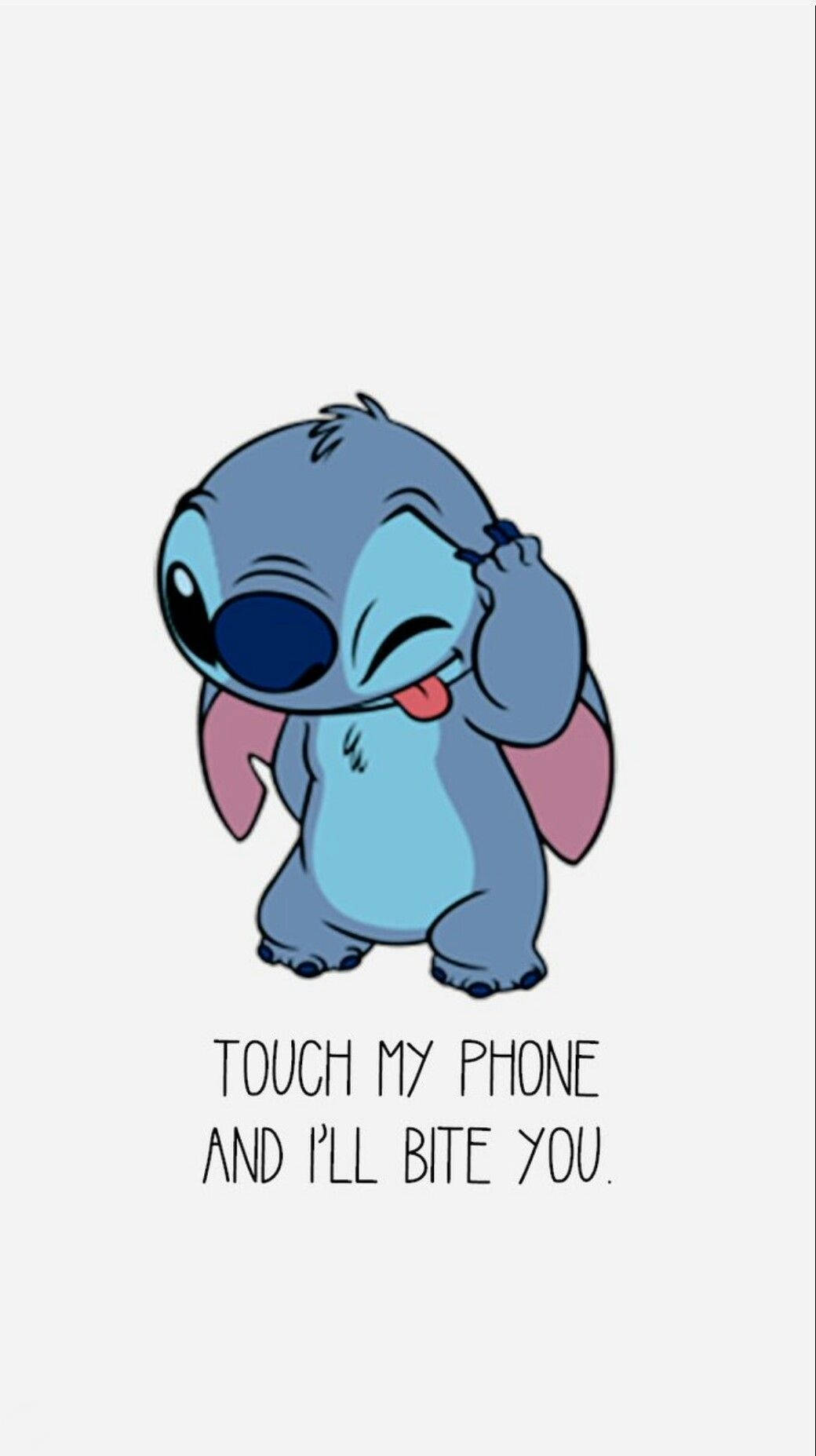Cute Stitch Touch My Iphone Background