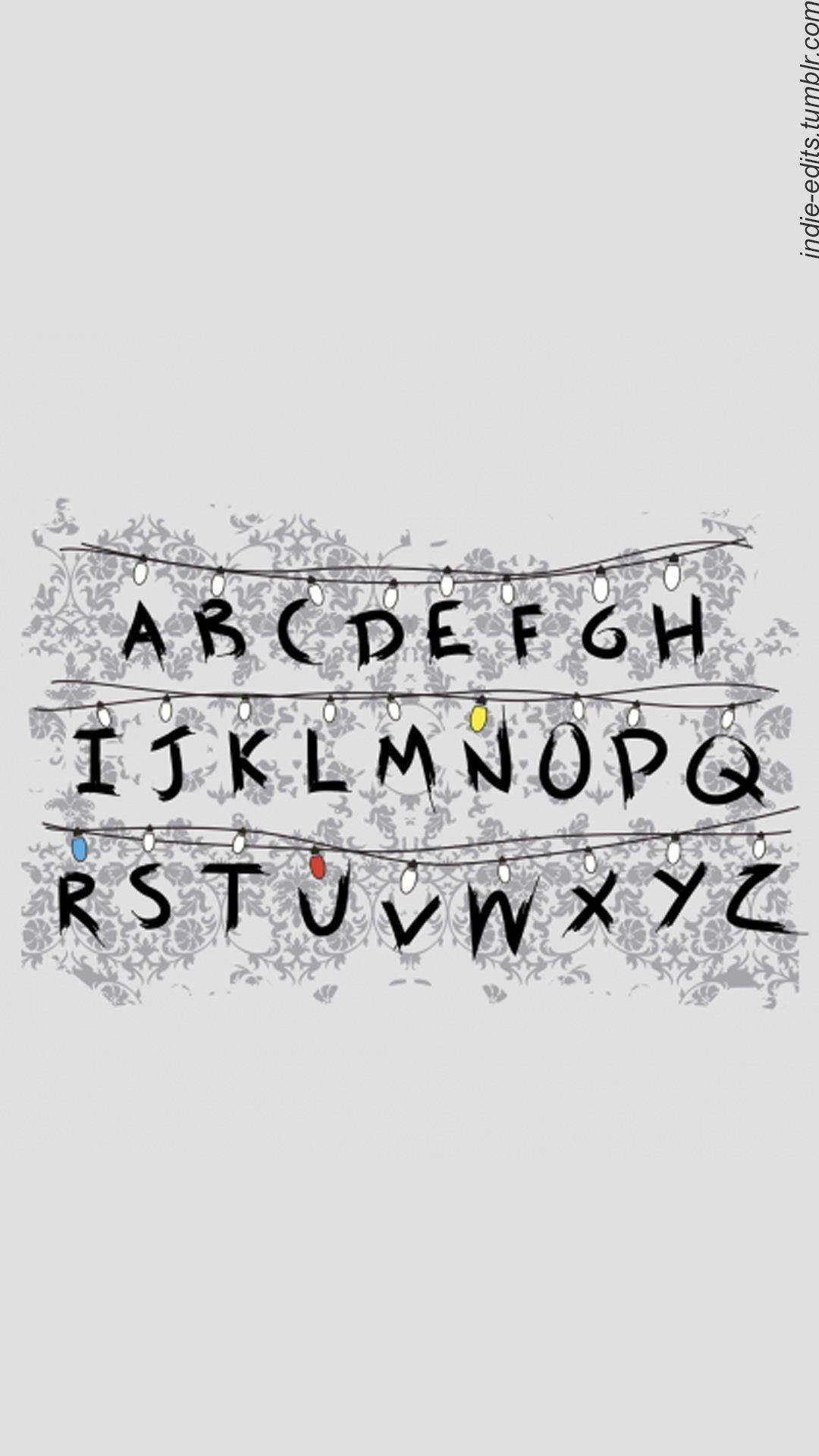 Cute Stranger Things Alphabet Letters