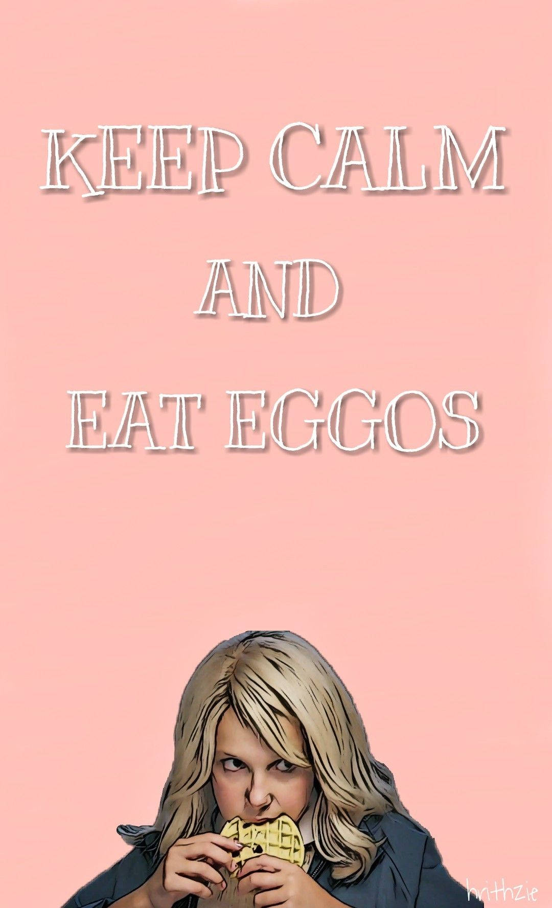 Cute Stranger Things Girl Eating Eggos