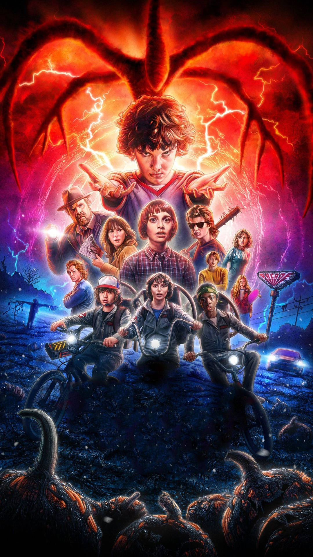 Cute Stranger Things Young Kids Cast Background
