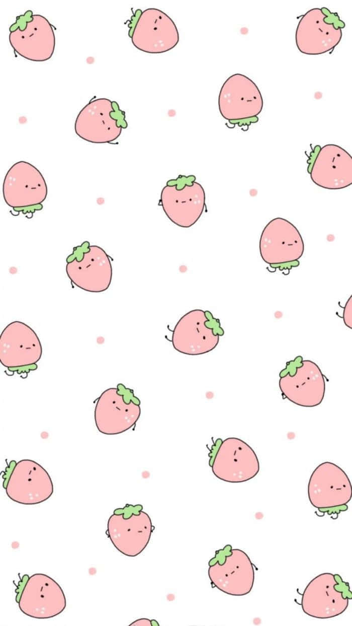 Cute Strawberry 700 X 1243 Background