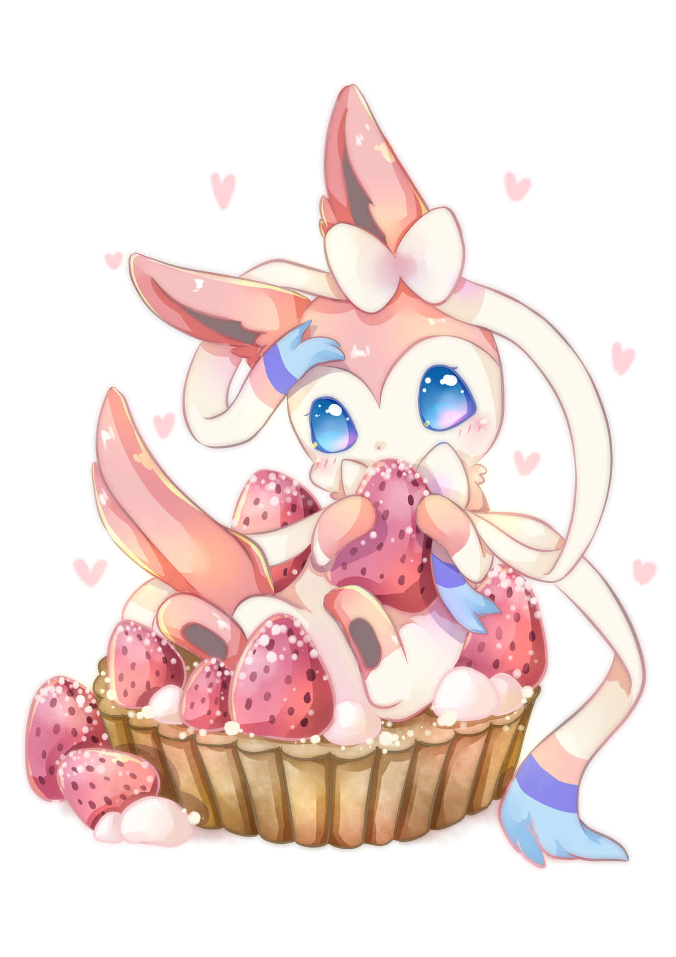 Cute Sylveon Pokemon Character Background