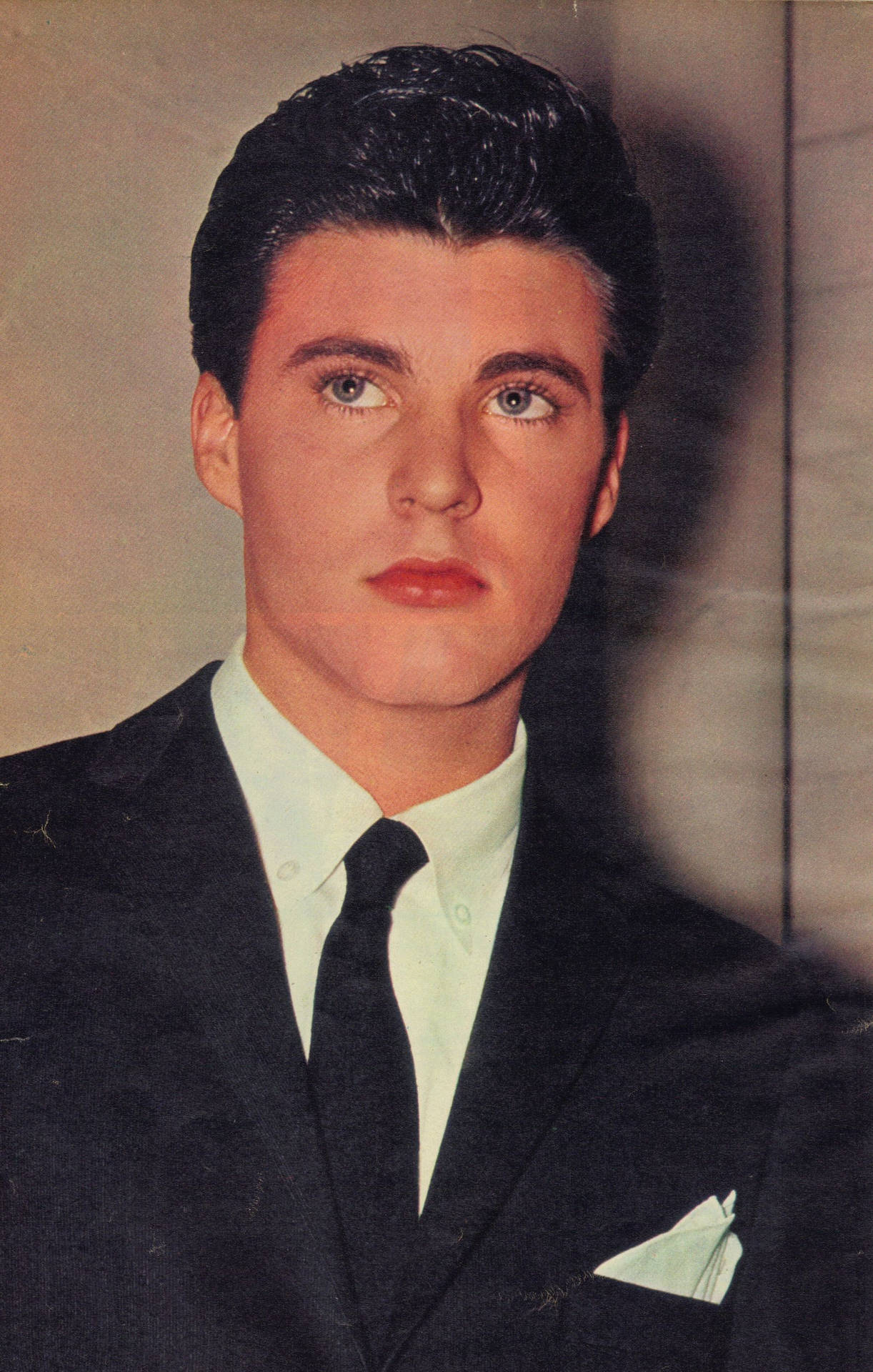 Cute Teenage American Singer Rick Nelson Background