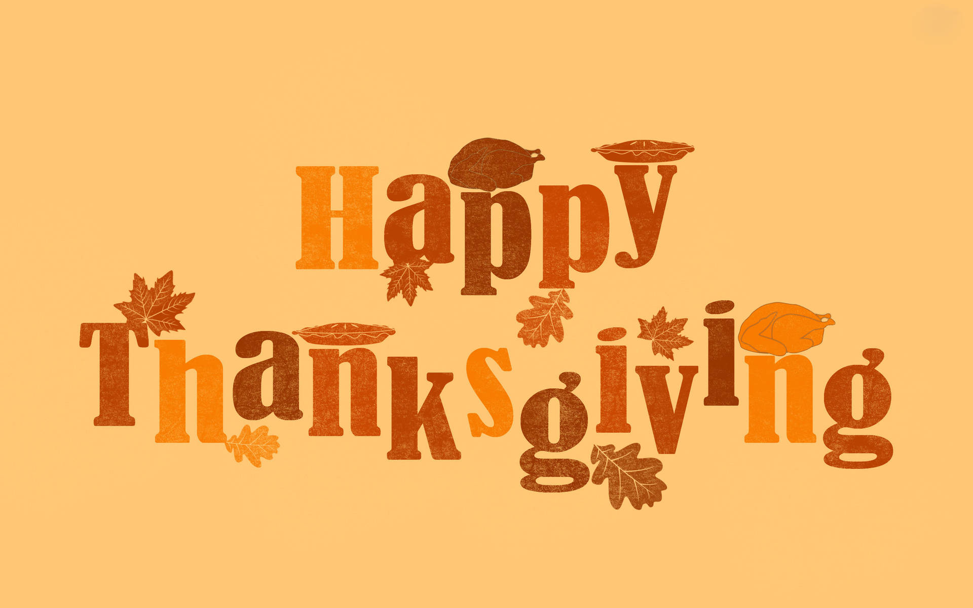 Cute Thanksgiving Mustar Background Background