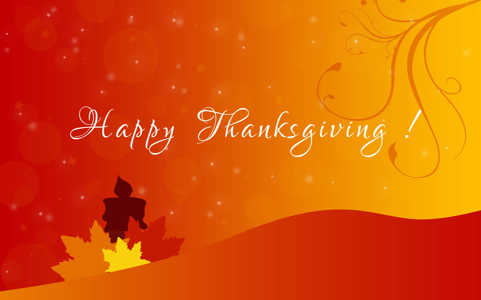 Cute Thanksgiving Red Art Background