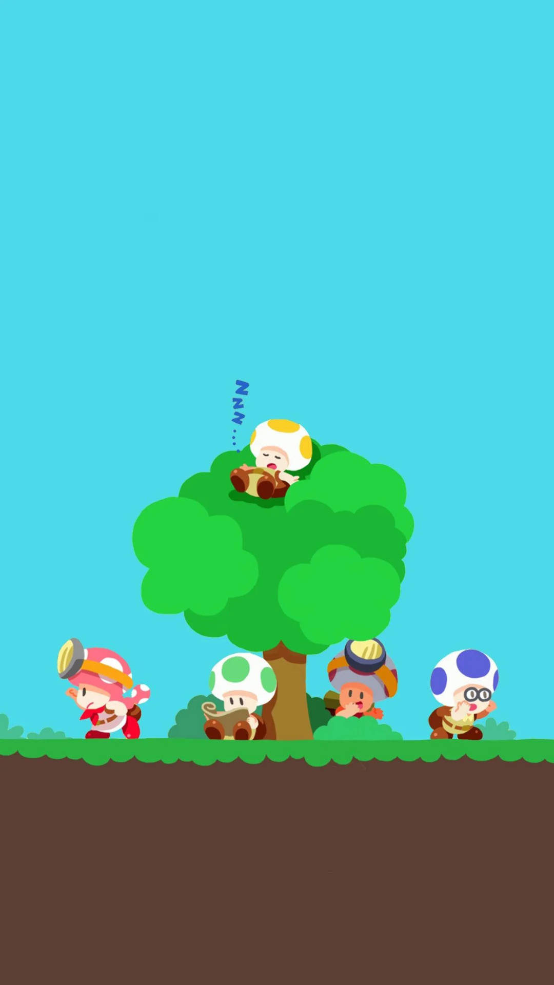 Cute Toad Nintendo Character Background