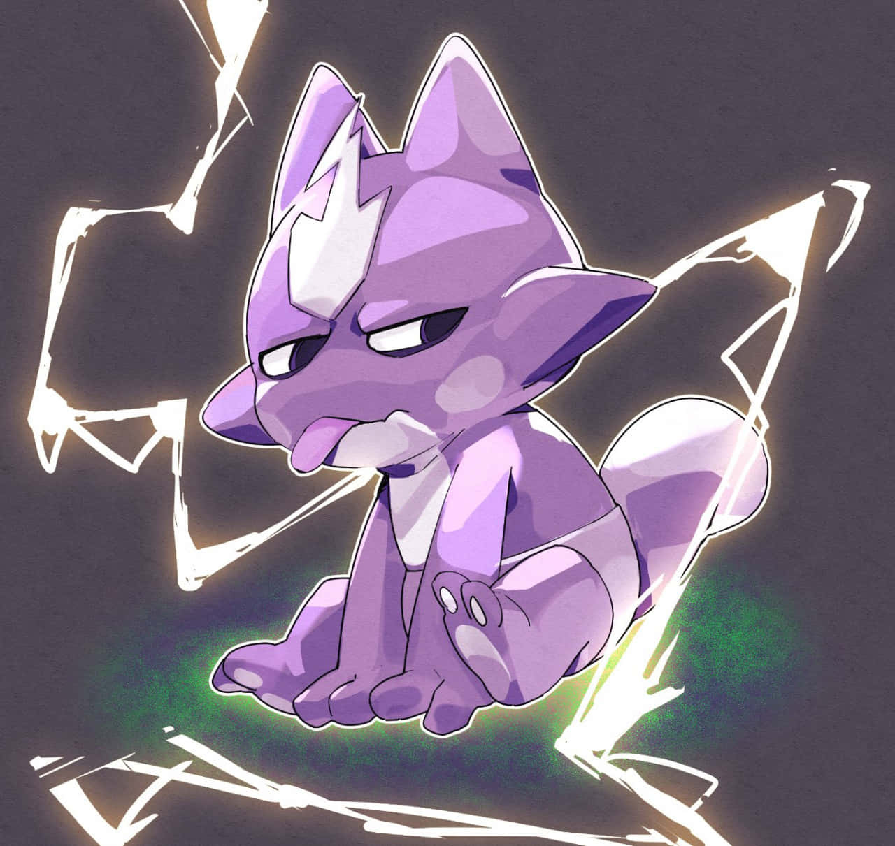 Cute Toxel Sticking Tongue Out Background