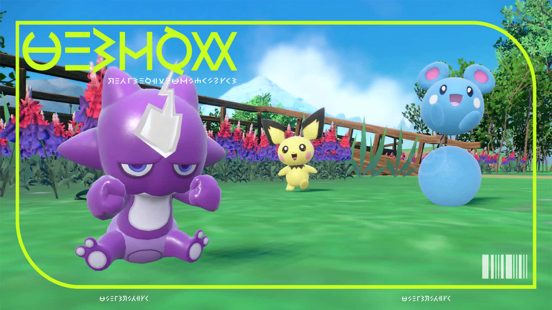 Cute Toxel With Pichu And Azurill Background