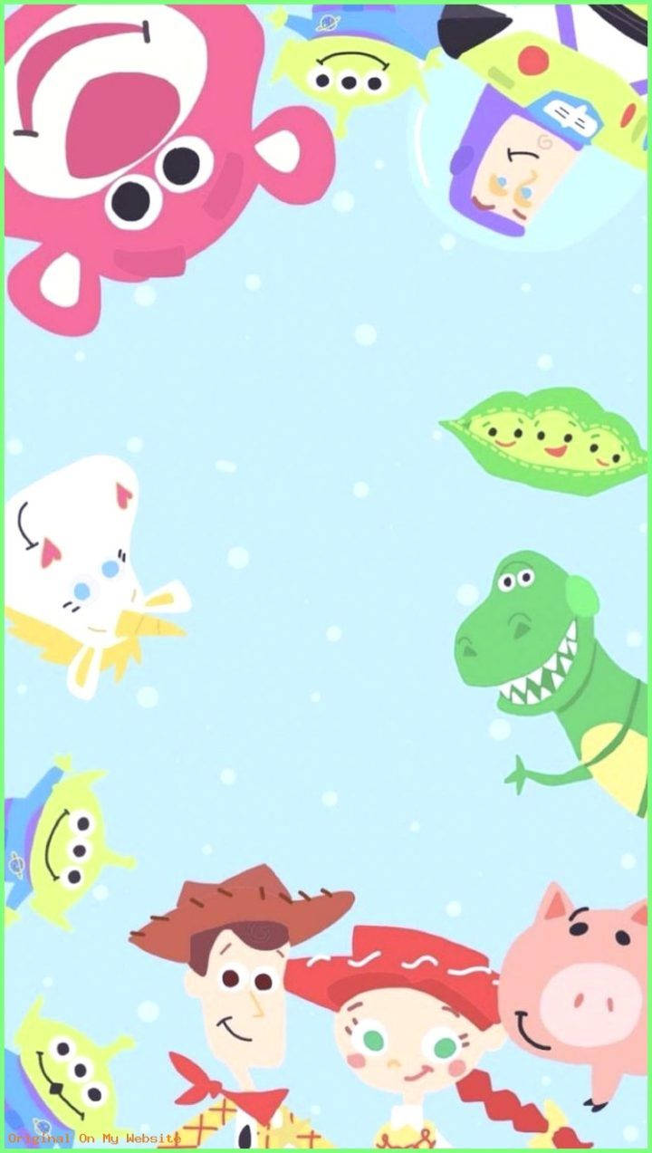 Cute Toy Story Art Background