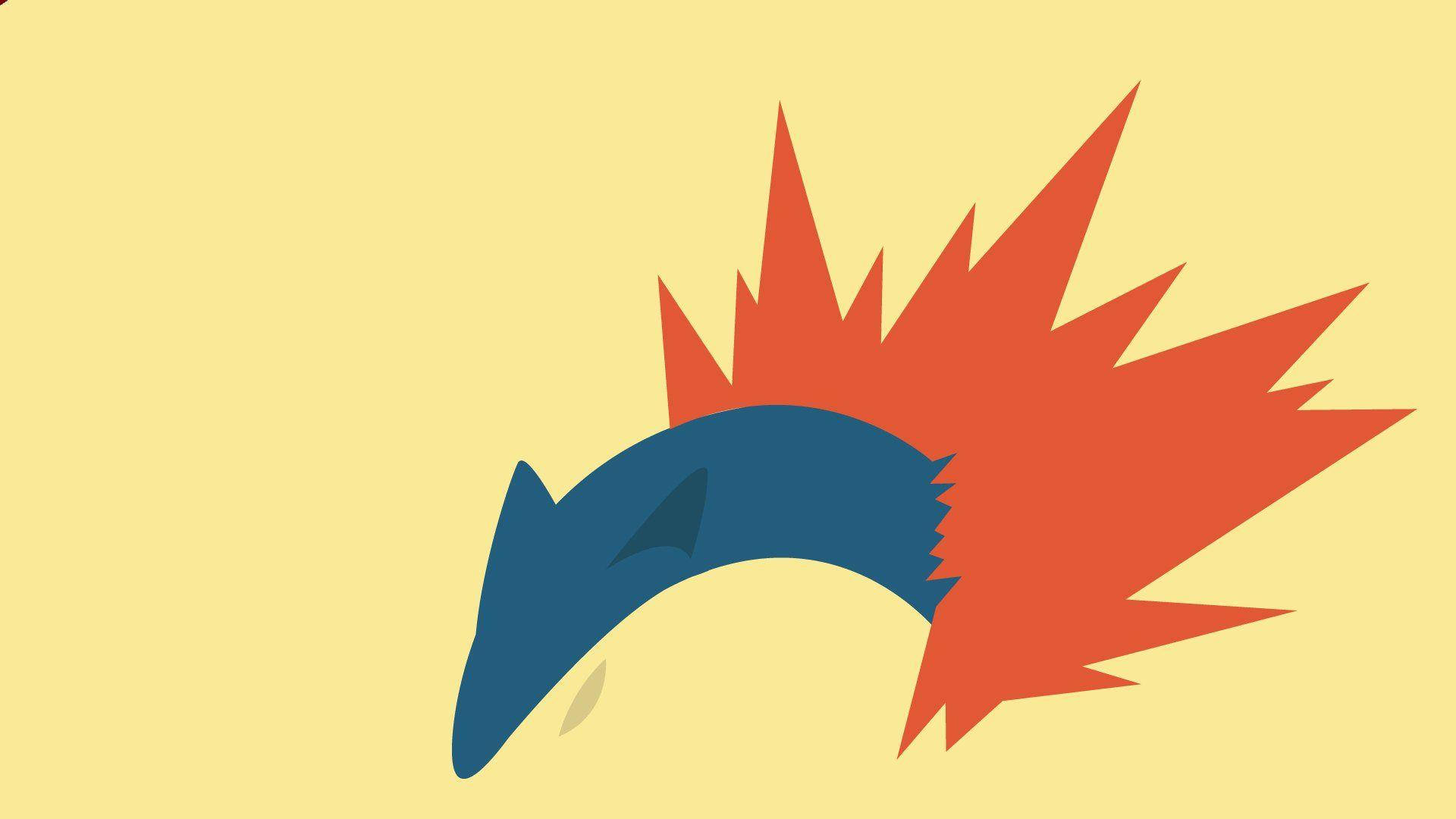 Cute Typhlosion Display Background