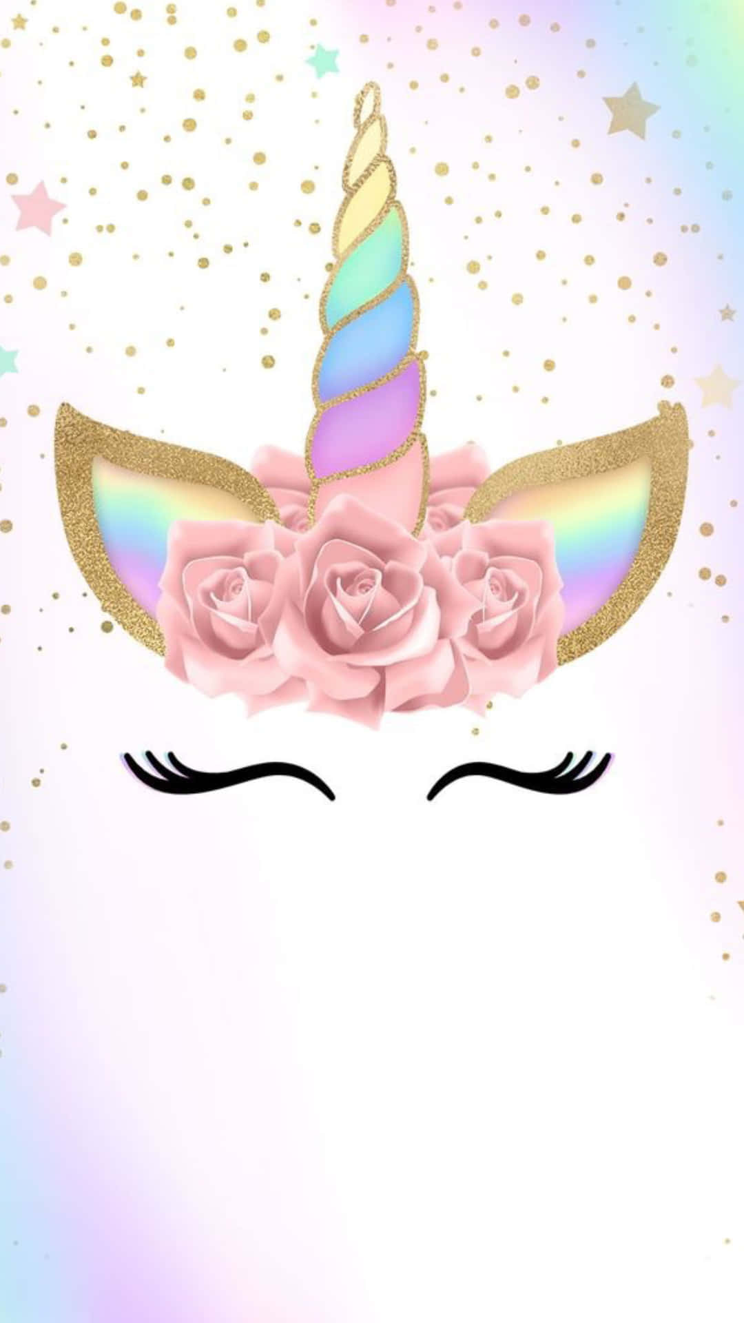 Cute Unicorn In Dreamy Forest Background