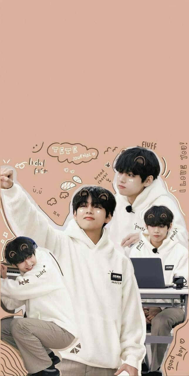 Cute V Bts Phone Background