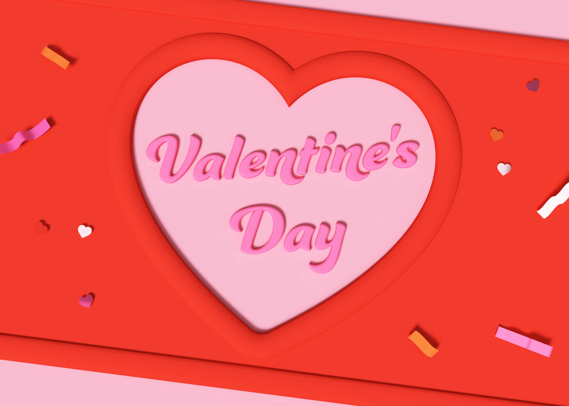 Cute Valentine's Day Card Design Background