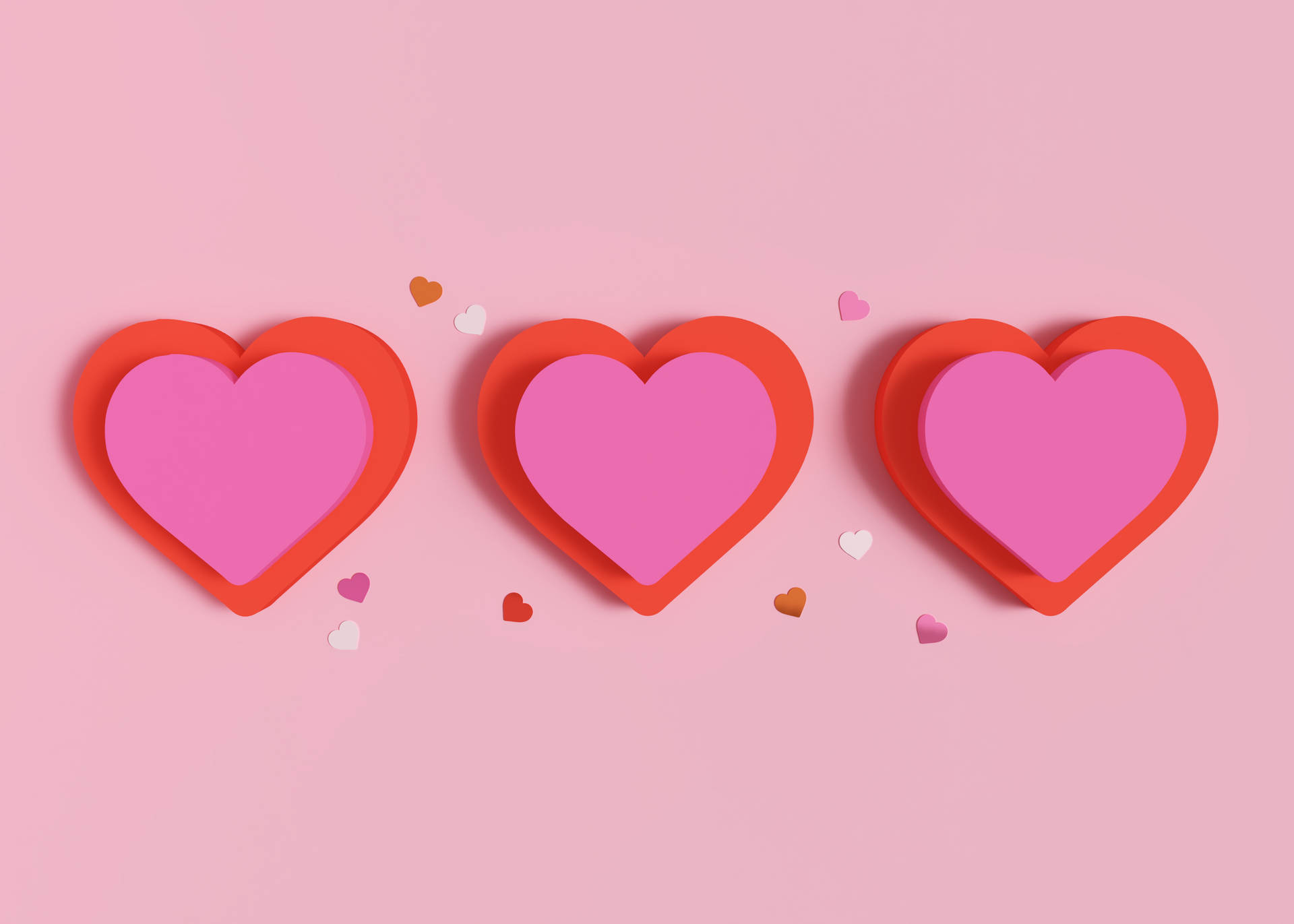 Cute Valentine's Day Hearts Background