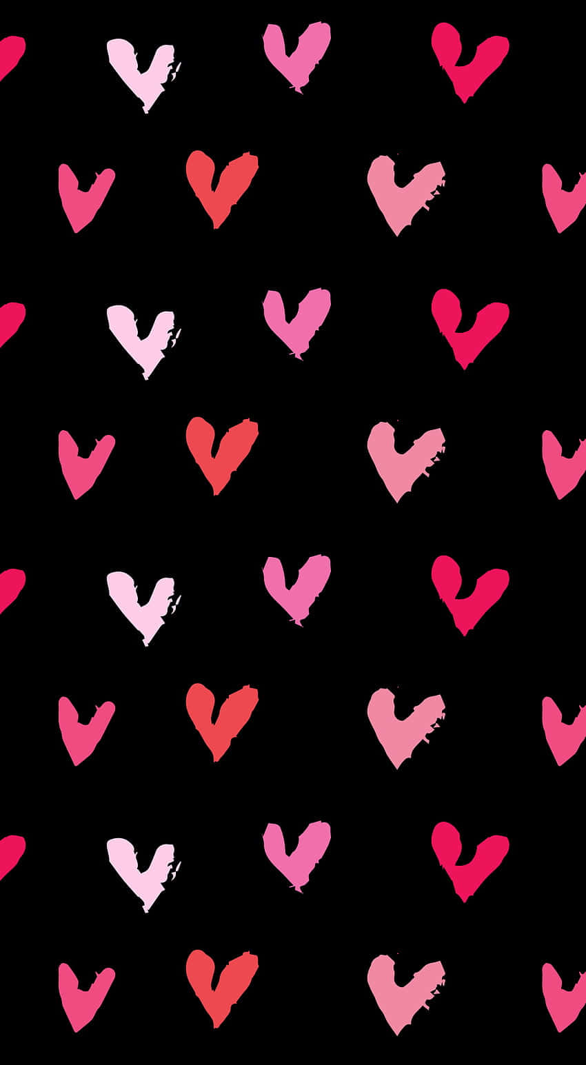 Cute Valentines Small Heart Pattern Background