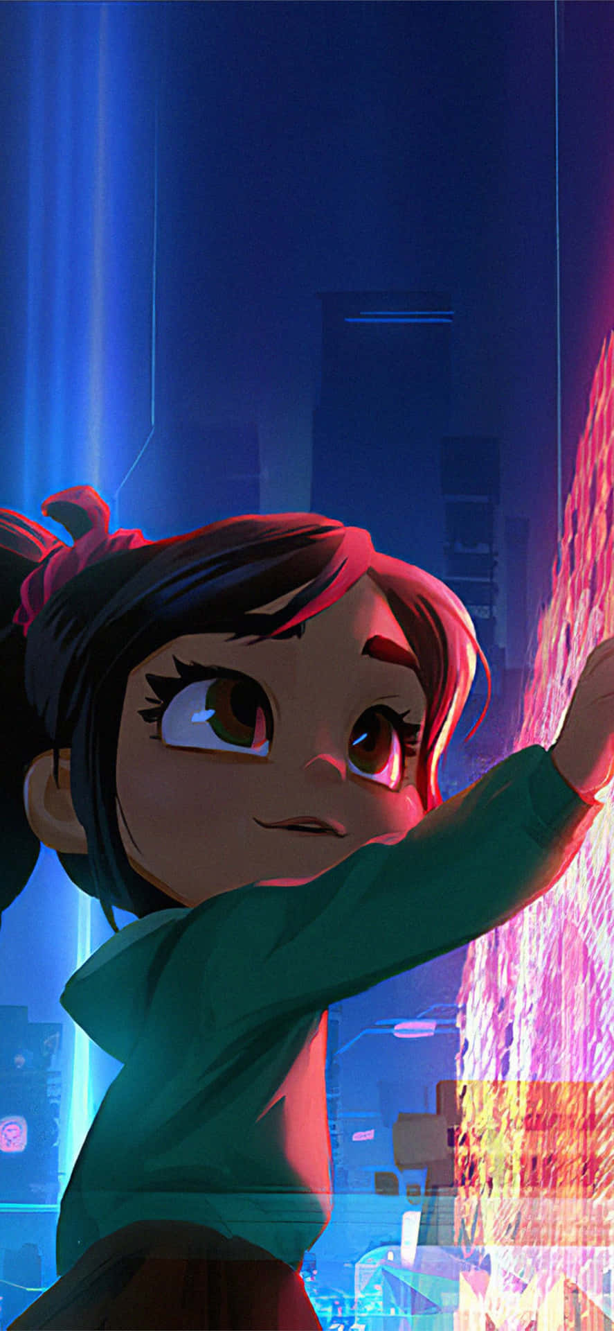 Cute Vanellope Ralph Breaks The Internet Background