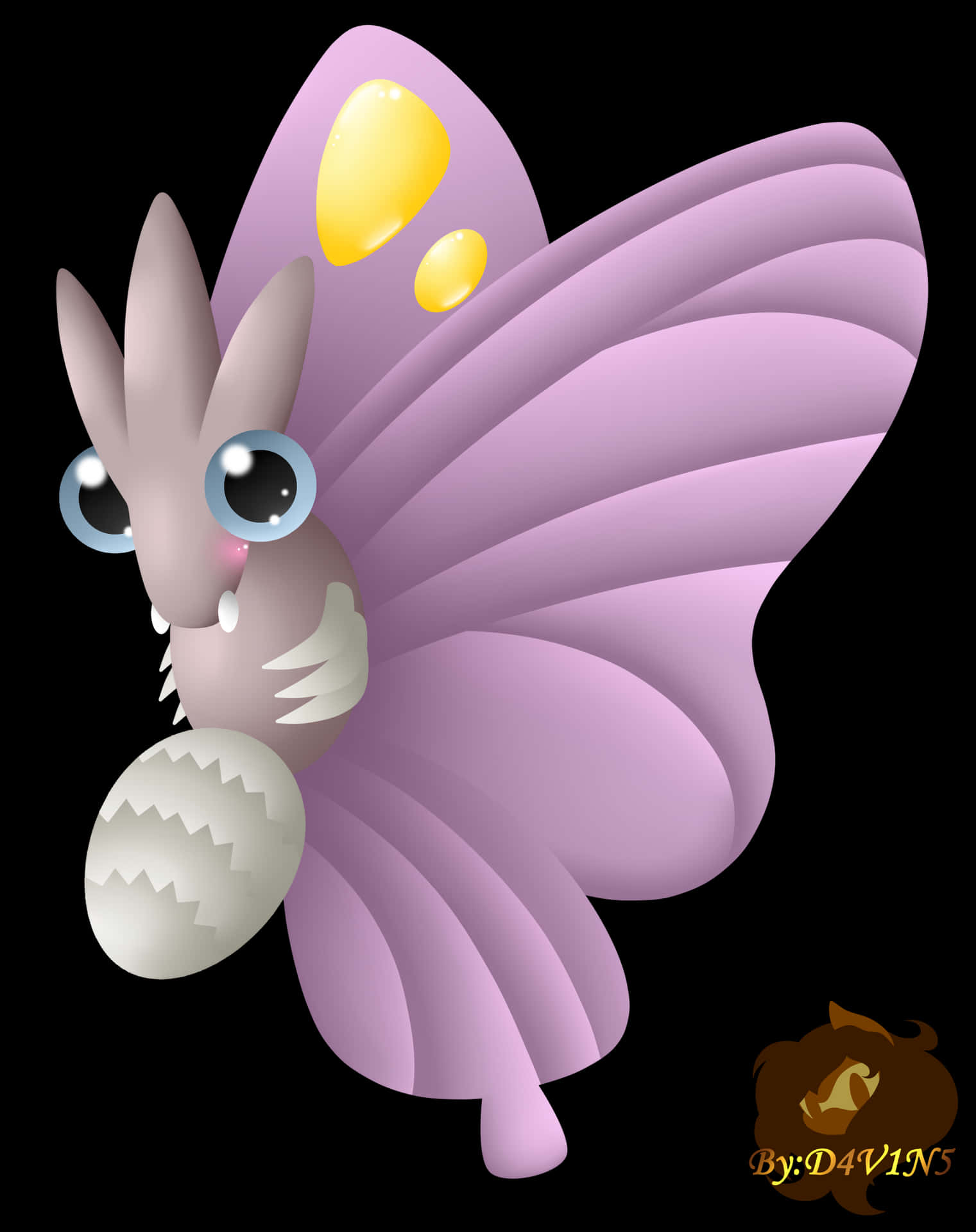 Cute Venomoth Background