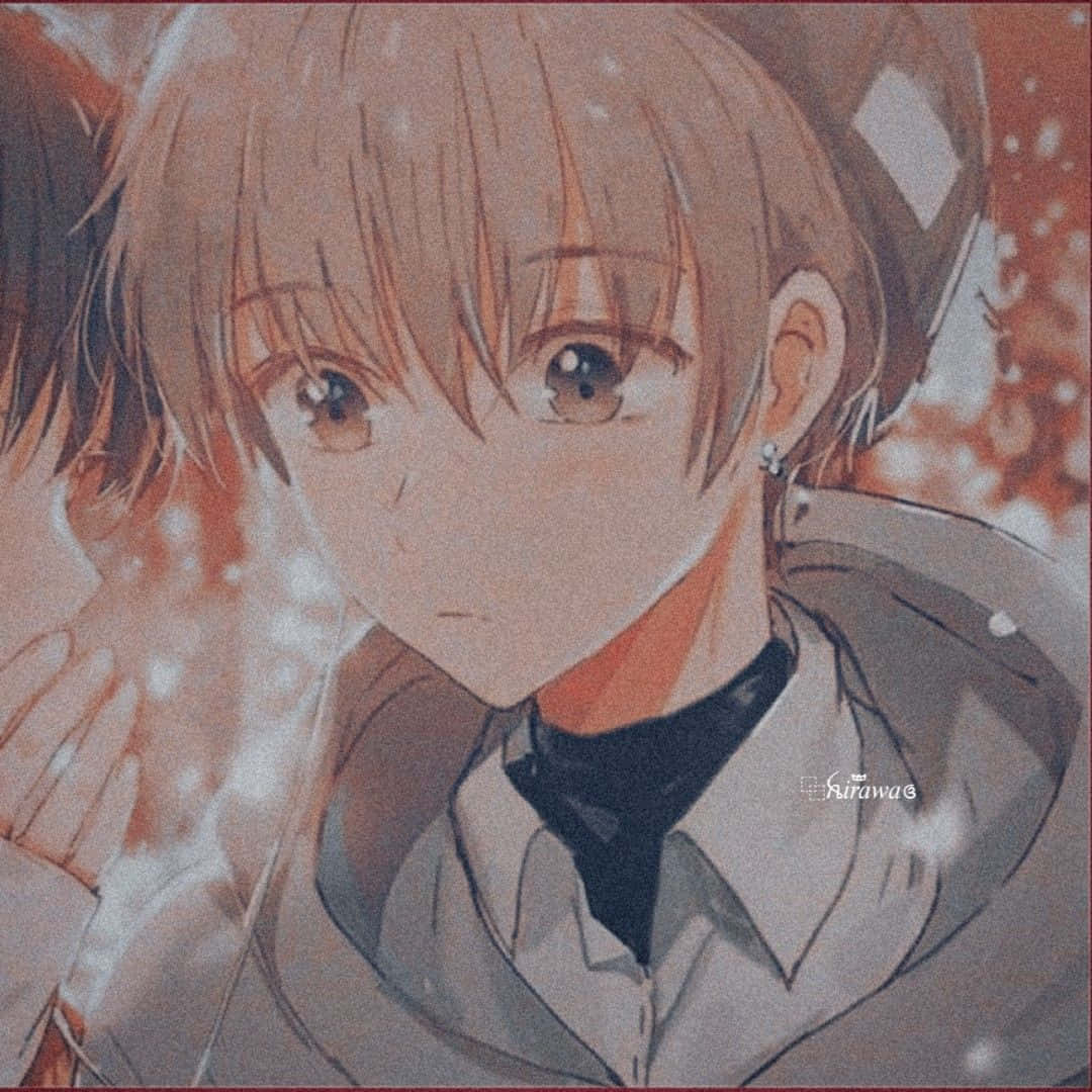 Cute Vintage Anime Boy Background