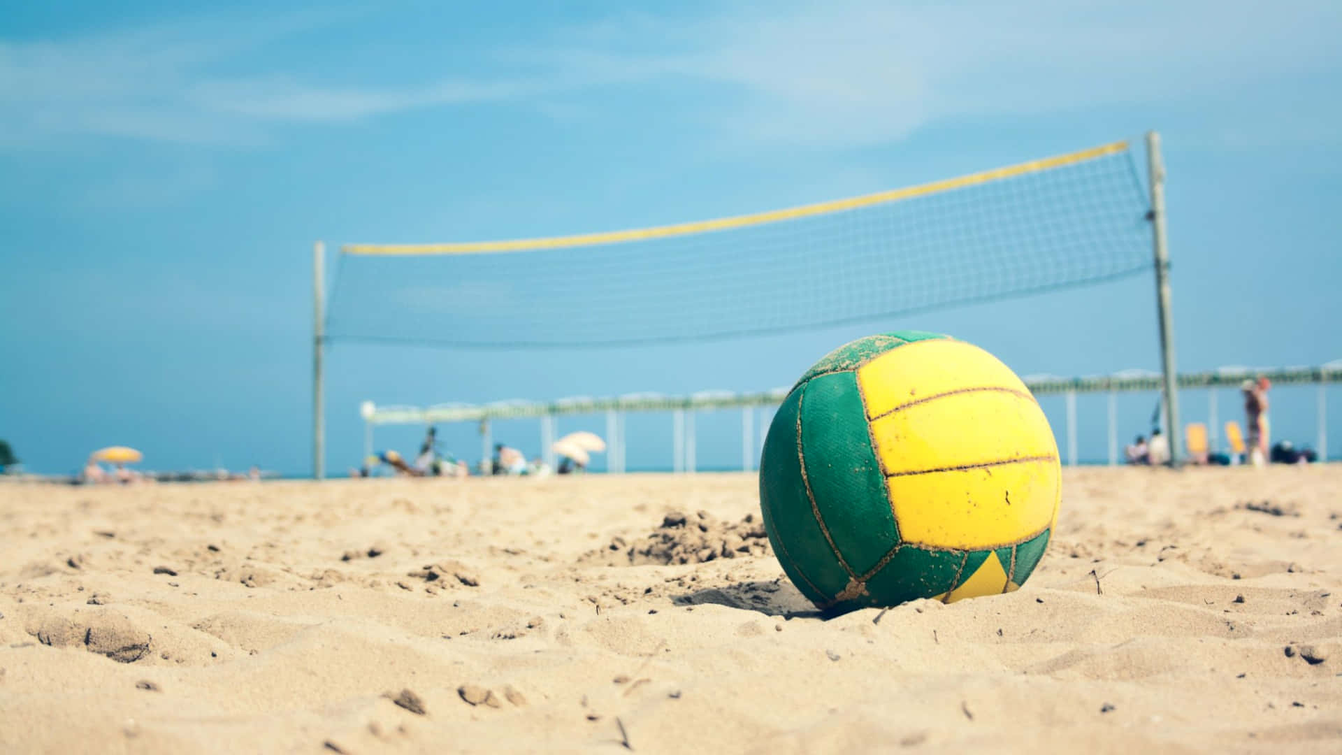 Cute Volleyball Ball Background