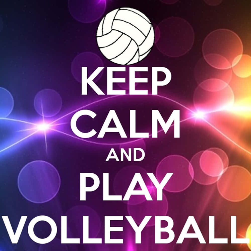 Cute Volleyball Quote Background