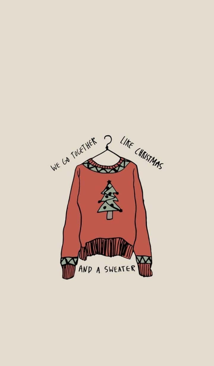 Cute Vsco Aesthetic Christmas Sweater Background