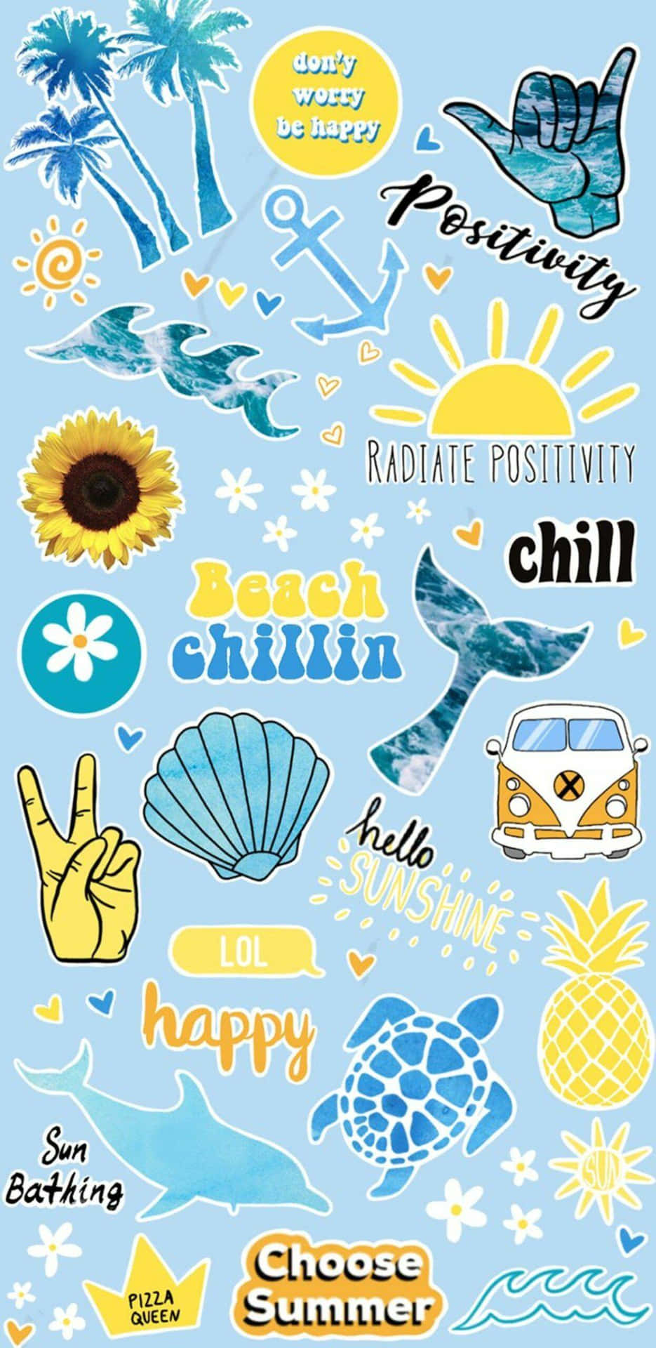 Cute Vsco Blue Aesthetic Background