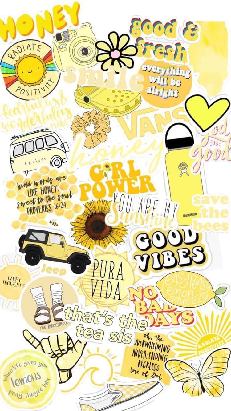 Cute Vsco Pastel Yellow Aesthetic Background