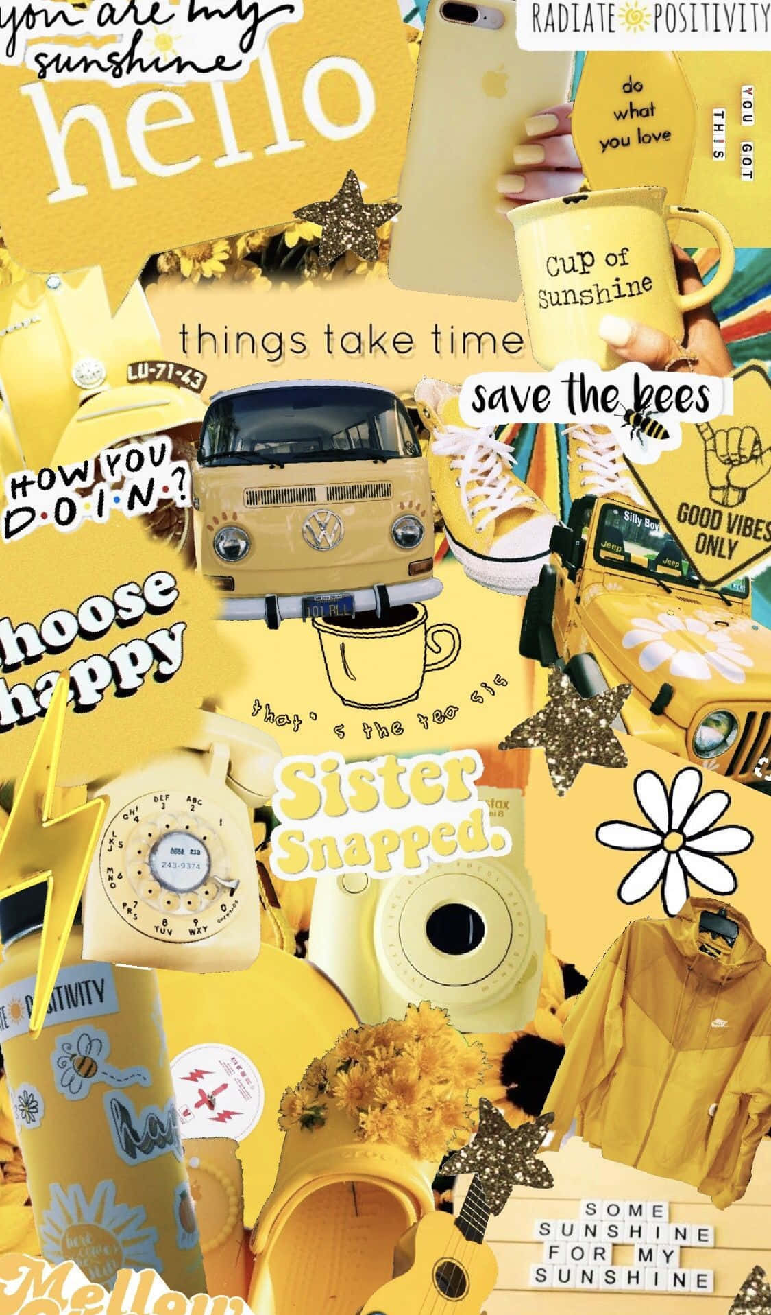 Cute Vsco Sunflower Aesthetic Background