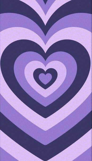 Cute Wallpaper Art Purple Heart